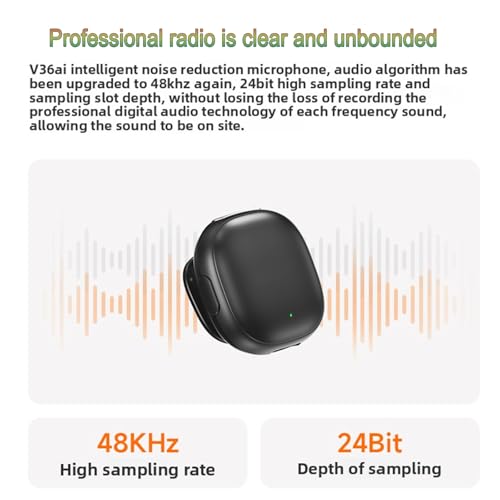 Wireless Microphone Lavalier for iPhone/Android PC with AI Noise Cancellation, Gaming Mic, Phone Mic, Interview Microphone of 48kHz/24bit Studio Sound - (Android) - color: Android