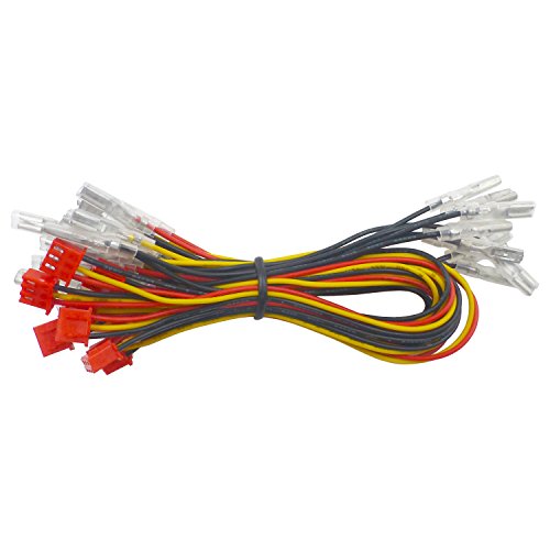2-Player LED USB Encoder to Arcade Joystick and LED Arcade Buttons for PC, MAME and Retro Pie - color: sanwa