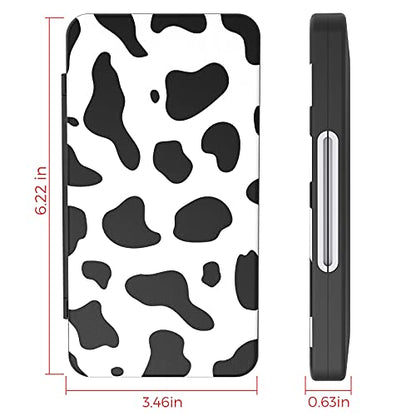 HEIYING Switch Game Case with 48 Precise Slots for Nintendo Switch 2 / OLED | Portable Game Card Holder, Hard ABS Shell with Soft Silicone Lining, Precise Card Slots,Magnetic Closure for Easy Access - color: COW
