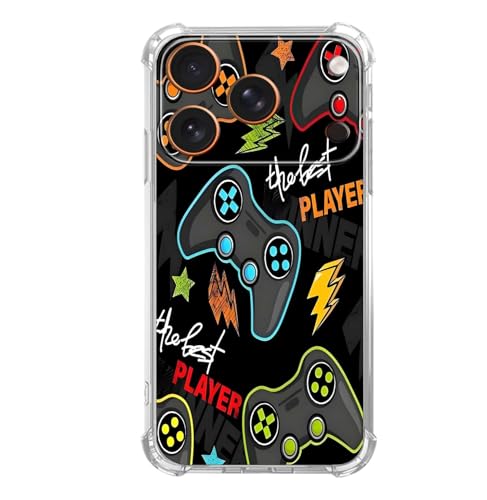 Cool Game Controller Graffiti Case for iPhone 17 Pro Max,Street Style, Trendy Cool Soft TPU Bumper Cover Case for iPhone 17 Pro Max - color: Game