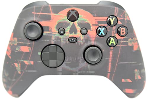 Hand Airbrushed Fade Custom Controller Compatible with Xbox Series X/S & Xbox One (Series X/S Digital Skull) - color: Series X/S Digital Skull