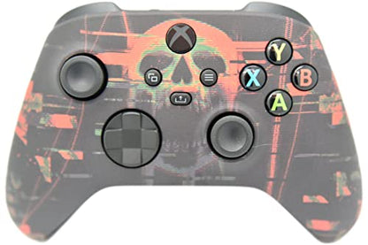 Hand Airbrushed Fade Custom Controller Compatible with Xbox Series X/S & Xbox One (Series X/S Digital Skull) - color: Series X/S Digital Skull