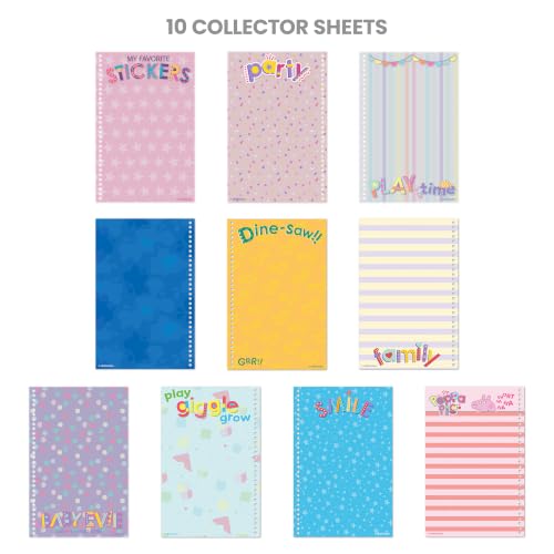 Fashion Angels Peppa Pig 1000+ Tabbed Sticker Collection Book | Includes Holographic, Vinyl & Alphabet Stickers with Peppa Pig & Friends, for Kids Ages 6+ - color: Peppa Pig