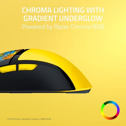Razer Cobra Wired Gaming Mouse, 58g, Pokémon Edition | Gen-3 Optical Switches, Chroma RGB Lighting, Precise 8500 DPI Optical Sensor, 100% PTFE Mouse Feet, Speedflex Cable - color: Pokémon Edition