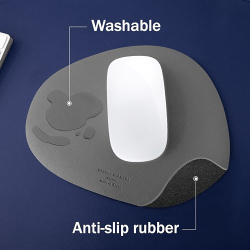 GREEDY FARMERS Mouse pad, Non-Slip Washable Waterproof Computer Mouse pad (Dark Grey) - color: Dark Grey