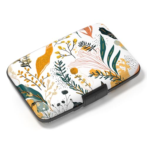 Card Holder Credit Cards Holder for Women RFID wallet women Business Card Holder Wallet Mini Aluminum Card Wallet RFID Blocking Slim Metal Hard Card for Women, Pictorial Motifs - color: Pictorial Motifs