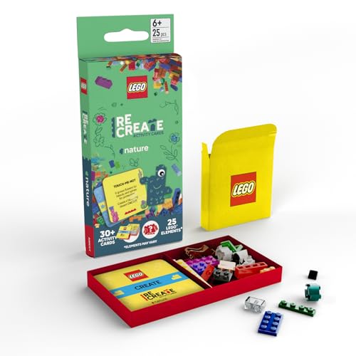 LEGO Recreate Activity Cards – Nature | Creative Building Game with 30+ Activity Cards & 25 LEGO Elements | Ages 6+ - style: Nature