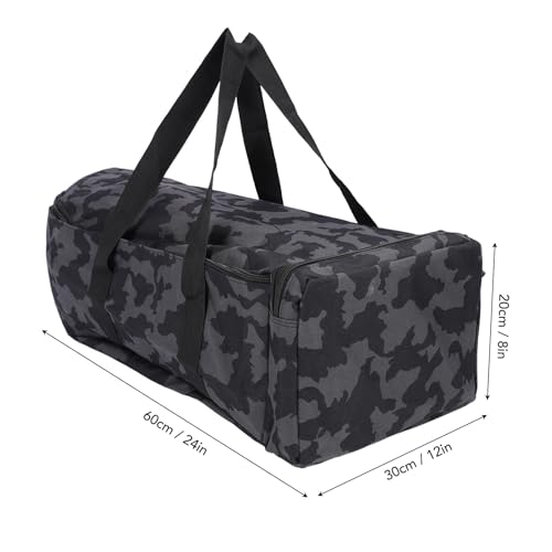 Asixxsix RC Bait Boat Storage Bag, 1000D Oxford RC Boat Remote Control Fishing Boat Cover Bag, 60 x 30 x 20cm, 24 x 12 x 8inch, Suitable for Most Bait Boats, Double Zipper - color: Black Camouflage
