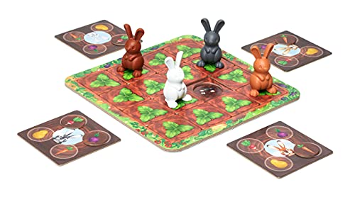 SmartGames Grabbit Strategy Board Game with Rabbits and Carrots Adventure Ages 4+
