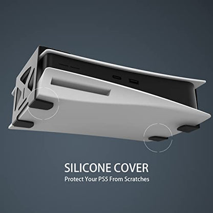 Monzlteck Under Desk Holder for PS5/PS5 Slim/Pro,Stealth Mount Compaitble with PlayStation 5 Disc & Digital Edition Console,Space Saving,DP-05