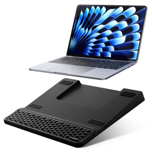 Vaydeer Wrist Rest with Laptop Stand, Ergonomic Laptop Wrist Support for Keyboard, Soft Memory Foam Wrist Pad for Desk, Carpal Tunnel Pain Relief for Typing Home Office