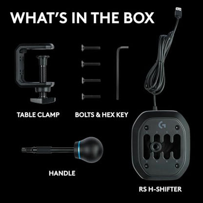 Logitech G RS H-SHIFTER for PC/Xbox/Playstation | Sim Racing shifter compatible with Logitech G PRO and RS50 wheels and G923/G29/G920 with Racing Adapter - style: RS Series