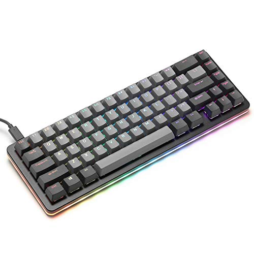 Drop ALT Mechanical Keyboard — 65% (67 Key) Gaming Keyboard, Hot-Swap Switches, Programmable Macros, RGB LED Backlighting, USB-C, Doubleshot PBT, Aluminum Frame (Cherry MX Brown, Black) - color: Black, style: Cherry MX Brown RGB