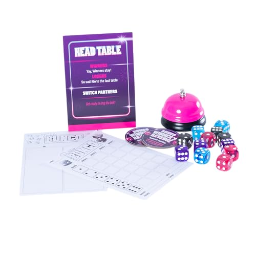 Endless Games Bunco Dice Party Game – Classic Fast-Paced Game for 2-16 Players | Ages 14+ | Includes Dice, Score Pad, and Accessories