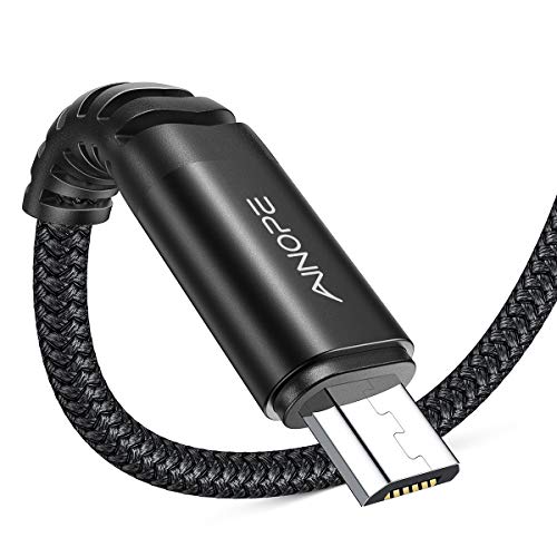 AINOPE Micro USB Cable Charger Android 2 Pack 6.6FT for Samsung Galaxy S7 Charging Cable, Phone Charger Cord Compatible with Samsung Galaxy S6,J7 Edge Kindle Note 5 Durable Nylon Material-Black - color: Black, size: 6.6 ft + 6.6 ft