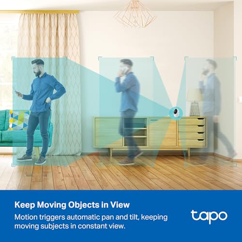 Tapo 4K Indoor Pan/Tilt Wired Security Camera - Works as a Baby Monitor, Person/Pet Detection, Facial Recognition, 360° AI Motion Tracking, Subscription-Free Local Storage or Optional Cloud, C260 - style: 4K 8MP