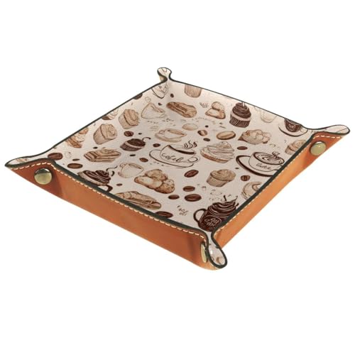Dice Trays Coffee Holder Storage Box for Dice Games Like RPG DND, Leather Dice Holder Portable Folding Rolling Dice Tray, 16x16cm - color: Multi 2