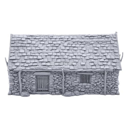 The Stone Barn by Printable Scenery, 3D Printed Tabletop RPG Scenery and Wargame Terrain 28mm Miniatures