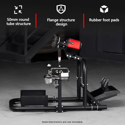 Dardoo Gaming Simulator Cockpit Adjustable Compatible with Logitech G27 G29 G920 G923, for Fanatec, for Thrustmaster T300RS T500R, Racing Simulator Cockpit without Wheel Pedal Shifter Seat