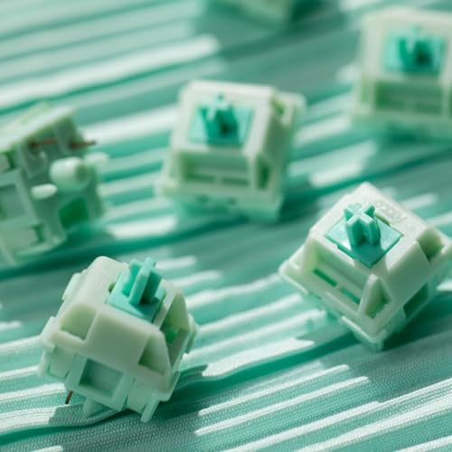 Akko Botany Keyboard Switch for Mechanical Gaming Keyboard, 5-Pin 38gf Linear Pre-Lubed Switches (45pcs) - color: Botany