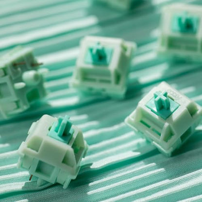 Akko Botany Keyboard Switch for Mechanical Gaming Keyboard, 5-Pin 38gf Linear Pre-Lubed Switches (45pcs) - color: Botany