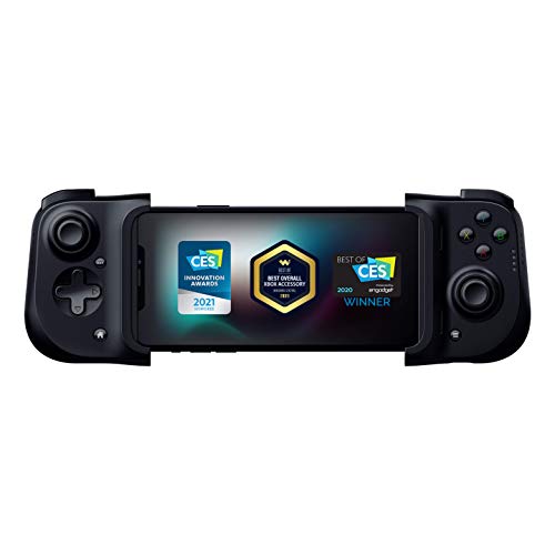 Razer Kishi Mobile Game Controller/Gamepad for iPhone iOS: Works with most iPhones – X, 11, 12, 13, 13 Max - Apple Arcade, Amazon Luna, Google Stadia - Lightning Port Passthrough - MFi Certified - style: For iPhone