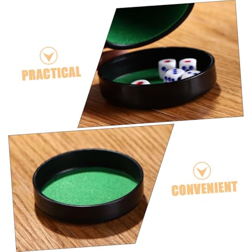 ibasenice 5pcs Dice Cup Replacement Parts Dice Cup Lid and Base for Ktv Games Quiet Shaker Accessory for Parties and