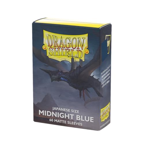 Dragon Shield | Japanese Size Card Matte Sleeves | 60 CT - Smooth & Tough Premium TCG Sleeves - Compatible with Yu-Gi-Oh, Naruto, Cardfight & Vanguard | Midnight Blue - color: Midnight Blue