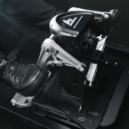 Thrustmaster TPR Rudder Pedals, Flight Simulator Rudder Control - PC | Pendular suspended mechanism, H.E.A.R.T magnetic sensors, adjustable spring resistance, frictionless, precise yaw response