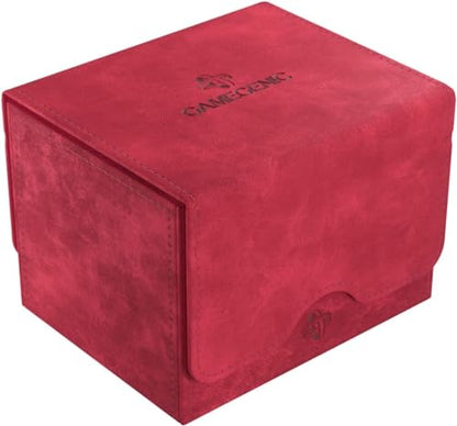 GameGenic Deck Box – Sidekick XL Red 100CT – Durable and Sturdy TCG, OCG, CCG Card Storage – Compatible with Pokemon, Yugioh, Commander, and MTG Magic: The Gathering Cards - color: Red