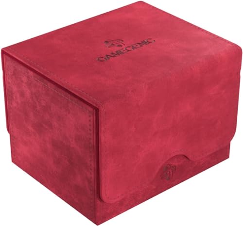 GameGenic Deck Box – Sidekick XL Red 100CT – Durable and Sturdy TCG, OCG, CCG Card Storage – Compatible with Pokemon, Yugioh, Commander, and MTG Magic: The Gathering Cards - color: Red