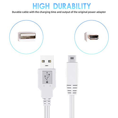 2Pack 10FT Charger Cable for Wii U Gamepad, AC Power Adapter Charger Cord for Nintendo Wii U Gamepad Remote Controller