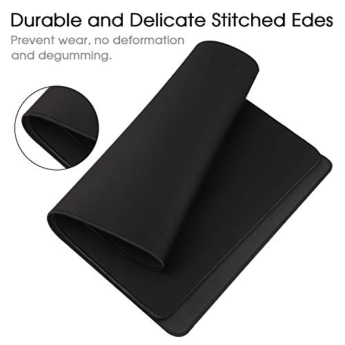 Gaming Mouse Mat/Mouse Pad 35.4x15.7x0.12Inch | XXL Mouse pad | Table mat/Large Size | Improved Precision and Speed | Rubber Base for Stable Grip on Smooth Surfaces Non-Slip (90x40 Black004) - color: 90x40 Black004