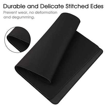 Gaming Mouse Mat/Mouse Pad 35.4x15.7x0.12Inch | XXL Mouse pad | Table mat/Large Size | Improved Precision and Speed | Rubber Base for Stable Grip on Smooth Surfaces Non-Slip (90x40 Black004) - color: 90x40 Black004