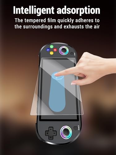 for M22pro Retro Handheld Game Console HD screen protector, 9H tempered glass, drop-proof, scratch-proof, bubble-free, for M22pro（5-inch）2 Pack.