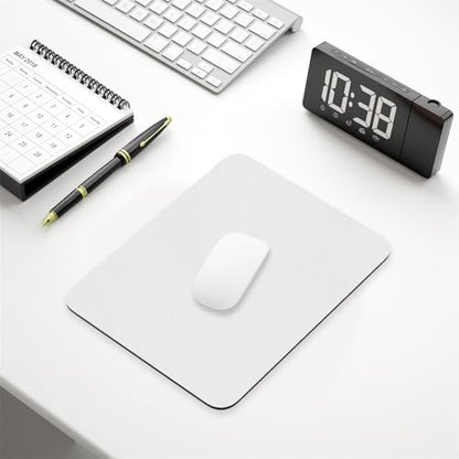 Hsurbtra Mouse Pad, Premium-Textured Square Mousepad 7 x 9 Inch, Thick 3 mm Anti-Slip Waterproof Rubber Pretty Cute Computer Mat for Office Gaming Laptop Women Kids Space Gray - color: Space Gray, size: Square Mousepad (7" x 9")