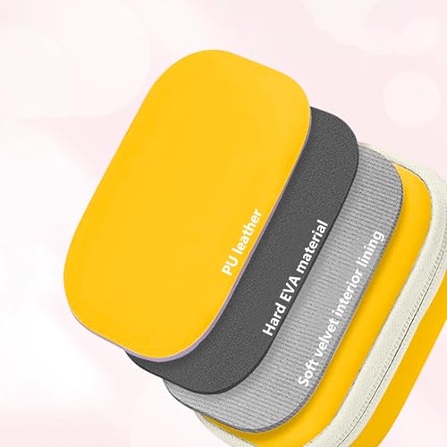 Leayjeen Kids Camera Case for Goopow/Mgaolo Kids Camera-Yellow | Fits CIMELR/Seckton/OZMI Kids Toy Cameras and Children Digital Camera,Shockproof Water-Resistant Hard EVA Shell(Case Only) - color: Yellow