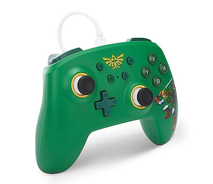 PowerA Nintendo Switch Wired Controller - Hyrule Defender, Detachable 10ft USB Cable, Plug & Play, Officially Licensed by Nintendo - color: Hyrule Defender