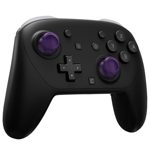 eXtremeRate Replacement 3D Joystick for Nintendo Switch 2 Pro Controller, Left Right Analog Stick Thumbsticks with Screwdriver Tools for Switch 2 Pro, Multi-Colors Options - Clear Altomic Purple - color: Clear Altomic Purple