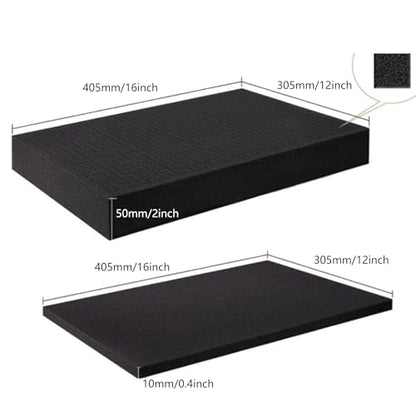 Pick Apart Foam Insert Square Sheet With Bottom Use For Board Game Box Cases Storage Drawer Industrial Project Pick And Pluck Sheets - size: 405x305x40mm
