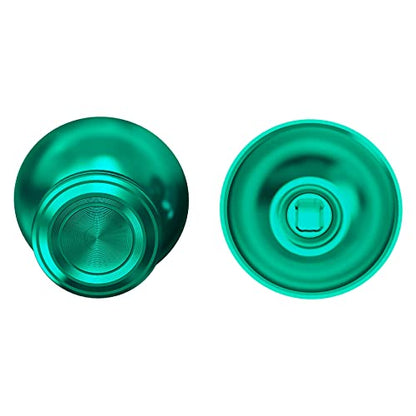 eXtremeRate Custom Green Metal Thumbsticks for PS5 Controller, Replacement Aluminum Analog Stick Joystick for PS4 Controller - color: Green