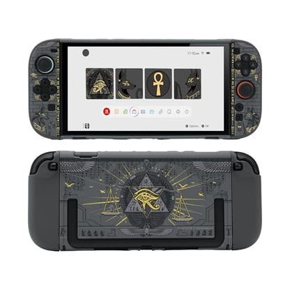GeekShare Protective Case Compatible with Switch 2, Hard PC Slim Dockable Shell Cover Designed for Switch 2 Game Console and Joysticks Controllers - Mystic Kingdom - color: Mystic Kingdom