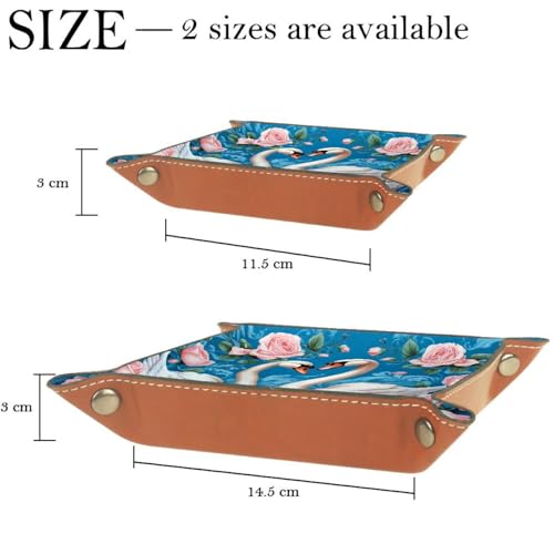 Swans Roses Flowers Dice Tray Dice Rolling Tray Folding Dice Holder for Dice Games, Like RPG, DND and Other Table Games - color: Multi 10