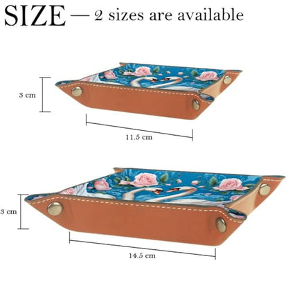 Swans Roses Flowers Dice Tray Dice Rolling Tray Folding Dice Holder for Dice Games, Like RPG, DND and Other Table Games - color: Multi 10