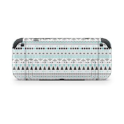 Glossy Glitter Gaming Skin Compatible with Nintendo Switch 2 Console Only - Turquoise Tribal - Premium 3M Vinyl Protective Wrap Decal Cover - Easy to Apply | Crafted in The USA by MightySkins - color: Turquoise Tribal, size: Switch 2 Console Skin Only, st