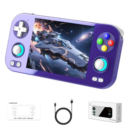 Anbernic RG 476H Retro Handheld Game Console RG 476H Retro Game Console 4.7 inch IPS Multi-Touch Screen Android 13 Unisoc T820 Processor RG476H Support 1080p DP Output WiFi Bluetooth Indigo - style: Indigo