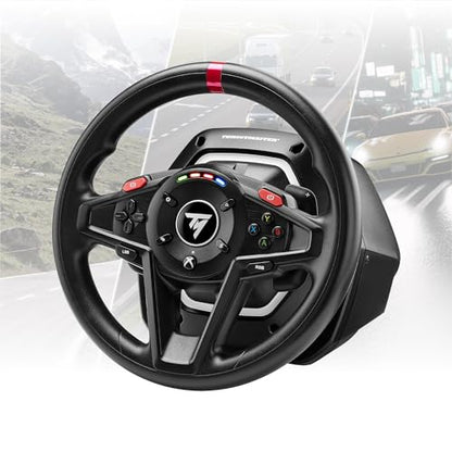 Thrustmaster T128 X Racing Wheel, Pedals & Shifter Bundle - XBOX & PC | Hybrid drive force feedback, 900-degree rotation, racing pedals, 7-speed gearbox, magnetic paddles, for driving and farm sims - style: T128X & Shifter Pack
