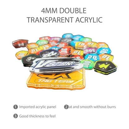Playmat for Trading Card Game – 2-Player Trainer Mat with 37 Damage Counters and Professional Storage Bag - color: New Damage Counters