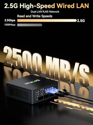 GMKtec M6 Ultra Gaming Mini PC Ryzen 7640HS (Upgraded 6600H/ 6800H), 32GB RAM DDR5 512GB SSD Dual NIC LAN 2.5GbE Desktop Computers Office Home, Triple 4K Display, WiFi 6, USB4, BT 5.2, DP, HDMI 2.0 - size: R5 7640HS 32GB DDR5 + 512GB