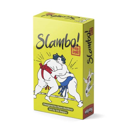 Allplay Slambo Card Game for Adults and Families - Hand Management Game of Keeping Balance - Play Your Cards Right and Don't Get Slammed - 5 Min 2-4 Players Ages 6+